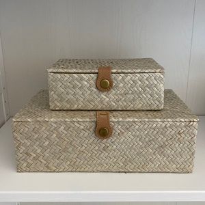 Set of 2 Studio McGee decorative boxes
